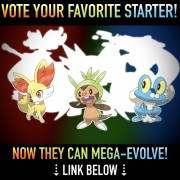 Vote your favorite starter, now they can Megaevolve!