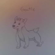 Goatle, the fire goat pokemon, (starter)